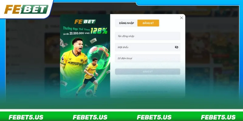 Điền đúng và đủ thông tin để sở hữu ID cược FEBET siêu tốc