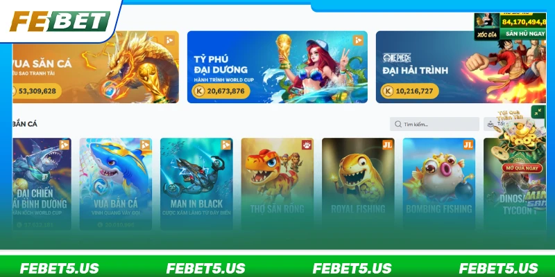 Game bắn cá săn jackpot thưởng đến hàng tỷ đồng