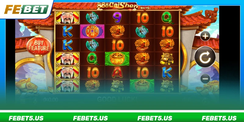 Game nổ hũ Thần Tài thiết kế theo phong cách Á Đông