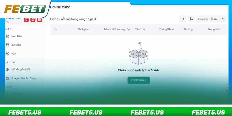 Hỏi đáp FEBET về bảo mật lịch sử giao dịch và các thông tin