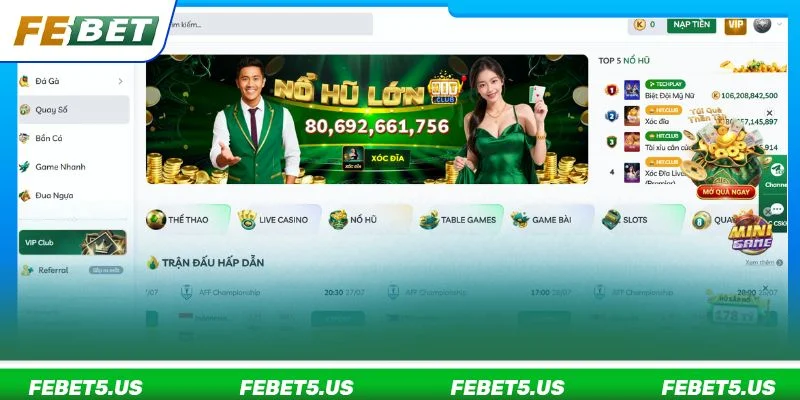 Nổ Hũ 777: Quay Slots Trúng Jackpot Bạc Tỷ Lĩnh Thưởng 24/7 Tham gia Nổ Hũ 777 để nhận thưởng lớn mỗi ngày từ FEBET
